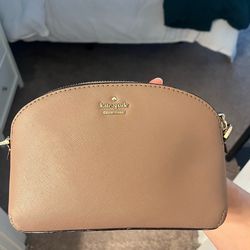 Kate Spade Tan Cosmetic Bag
